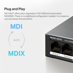 Thiết bị chuyển mạch MS106LP , hiệu MERCUSYS
