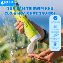 Sữa tắm TRISWIM chuyên dùng đi bơi loại sạch Clo, mùi Clo và muối biển, làm mềm da - MIRILIK