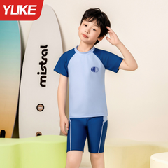 Bộ Đồ bơi bé trai Size đại từ 11 - 45 Kg áo bơi tay ngắn quần ngắn thoáng mát chống nắng cá Mirilik