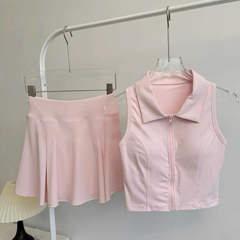 Váy tennis pickleball golf thể thao nữ áo bra mút đúc MIRILIK hàng chuẩn Váy thể thao thời trang