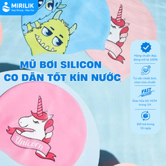 Mũ bơi cho bé mũ bơi Silicon kín nước hình Pony khủng long nàng tiên cá YUKE YOUYOU MY STYLEMirilik Sport