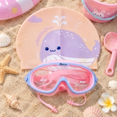 Combo Kính Youyou Hồng Xanh + Nón Cá Dolphin Hồng