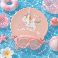 Combo Kính Youyou Hồng Full + Nón Pony Rainbowrain