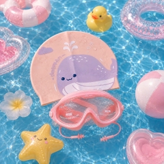 Combo Kính Youyou Hồng Full+ Nón Cá Dolphin Hồng