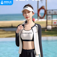 Sét bộ đồ bơi 4 món cho nữ hiệu YouYou gồm Bộ bơi 2 mảnh Bộ bơi tay dài quần dài kín đáo Mirilik