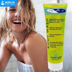Sữa tắm TRISWIM chuyên dùng đi bơi loại sạch Clo, mùi Clo và muối biển, làm mềm da - MIRILIK