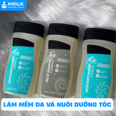 Sữa tắm và Dầu gội 2 trong 1 dành cho người đi bơi khử mùi CLO hồ bơi làm mềm da 93ml - Mirilik