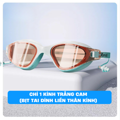 Kính bơi kèm bịt tai người lớn nam nữ sang trọng kín nước chống mờ sương YouYou Yuripromax