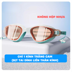 Kính bơi kèm bịt tai người lớn nam nữ sang trọng kín nước chống mờ sương YouYou Yuripromax