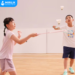 Vợt cầu lông cán thép cho bé trai bé gái 4-7 tuổi BR 100 Perfly Hồng MIRILIK