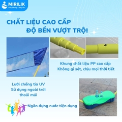 Lưới Cầu Lông Gấp Gọn Có Trụ - Phụ Kiện Cầu Lông 3in1 Chính Hãng Giá Rẻ Dùng Cho Gia Đình Mirilik