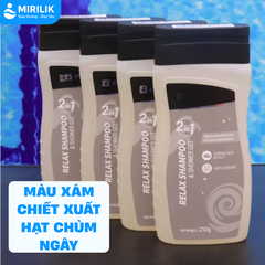 Sữa tắm và Dầu gội 2 trong 1 dành cho người đi bơi khử mùi CLO hồ bơi làm mềm da 93ml - Mirilik