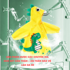 Áo mưa trẻ em có khóa kéo cao cấp Áo mưa bé trai bé gái chống thấm nước họa tiết dễ thương cho bé  1-10 tuổi Mirilik House