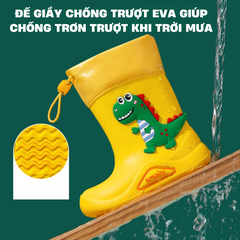 Ủng đi mưa cho trẻ em Bọc đi mưa cho bé, Giày đi mưa chống trơn trượt kiểu dáng dễ thương cho bé trai bé gái Mirilik House