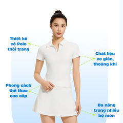 Váy thể thao nữ cao cấp Pickleball Golf Tennis cầu lông dã ngoại thời trang thoáng mát Yuripromax