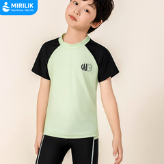 Bộ Đồ bơi bé trai Size đại từ 11 - 45 Kg áo bơi tay ngắn quần ngắn thoáng mát chống nắng cá Mirilik