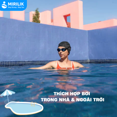 Kính bơi cận tròng kính trong suốt Optical Xbase 100 cho trẻ em người lớn nam nữ Đen MIRILIK DECA
