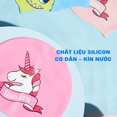 Mũ bơi cho bé mũ bơi Silicon kín nước hình Pony khủng long nàng tiên cá YUKE YOUYOU MY STYLEMirilik Sport