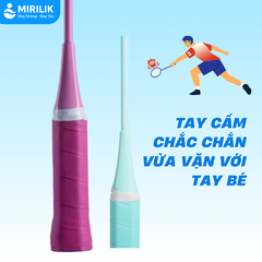 Vợt cầu lông cán thép cho bé trai bé gái 4-7 tuổi BR 100 Perfly Xanh Ngọc MIRILIK