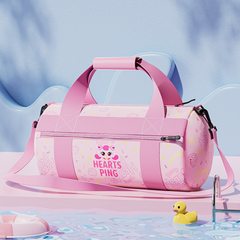 Túi đi bơi đựng đồ bơi có ngăn đựng đồ ướt đồ khô cho bé gái hiệu YouYou màu hồng tím Yuripromax