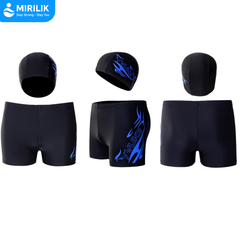 Combo Quần bơi nam + Nón bơi vải hiệu YUKE cao cấp nam tính hợp thời trang YURIPROMAX