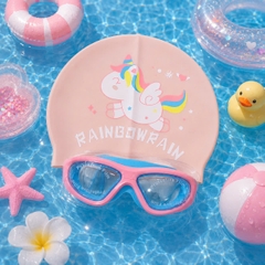 Combo Kính Youyou MM Hồng Xanh + Nón Pony Rainbowrain