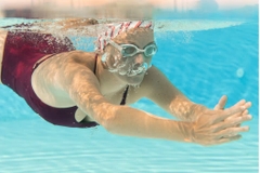 Nón bơi vải trẻ em người lớn, mũ bơi dễ đội không kéo căng tóc nam nữ bé trai bé gái chính hãng Mirilik Deca