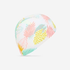 Nón bơi vải trẻ em người lớn, mũ bơi dễ đội không kéo căng tóc nam nữ bé trai bé gái chính hãng Mirilik Deca