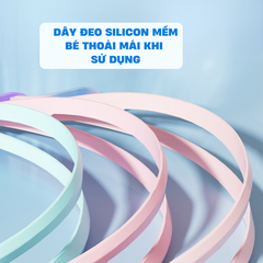 Kính bơi trẻ em gọng lớn góc nhìn rộng chính hãng YUKE bé trai bé gái Kính bơi cài khóa sau Mirilik - Combo Hồng Xanh