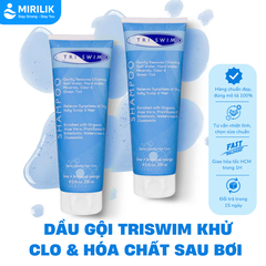 Dầu gội TRISWIM chuyên dùng đi bơi loại sạch clo, mùi clo và muối biển giữ màu tóc MIRILIK