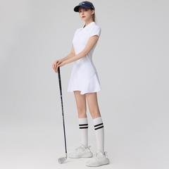 Đầm váy thể thao nữ đi tập Pickleball Tennis Golf cầu lông phong cách Hàn Quốc vải co giãn Yuriproma