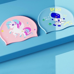 Nón bơi cho bé mũ bơi Silicon kín nước hình Pony khủng long nàng tiên cá YUKE YOUYOU Mirilik Sport