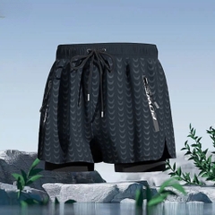 Quần bơi nam có túi 2 lớp kín đáo chất liệu thoáng khí Quần đi biển cao cấp siêu nhẹ