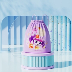 Túi đi bơi đựng đồ bơi có ngăn đựng đồ ướt đồ khô cho bé gái hiệu YouYou màu hồng tím Yuripromax