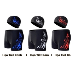 Combo Quần bơi nam + Nón bơi vải hiệu YUKE cao cấp nam tính hợp thời trang YURIPROMAX