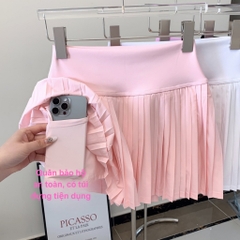 Chân Váy Tennis Pickleball Xếp Ly Nữ Có Quần Túi Trong Thể Thao Chống Sốc Mirilik House