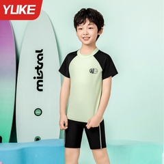 Bộ Đồ bơi bé trai Size đại từ 11 - 45 Kg áo bơi tay ngắn quần ngắn thoáng mát chống nắng cá Mirilik