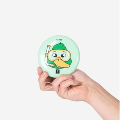 Đĩa ném mini mềm cho trẻ em đồ chơi bãi biển bé trai bé gái FD100 xanh lá hình mặt vịt Yuripromax