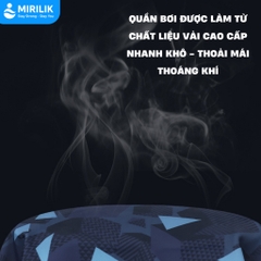 Quần bơi nam từ 40kg - 110kg dáng đùi thoáng khí chống lộ hiệu YouYou họa tiết lập thể Mirilik