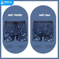 Quần bơi nam từ 40kg - 110kg dáng đùi thoáng khí chống lộ hiệu YouYou họa tiết lập thể Mirilik