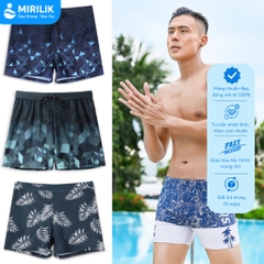 Quần bơi nam từ 40kg - 110kg dáng đùi thoáng khí chống lộ hiệu YouYou họa tiết lập thể Mirilik