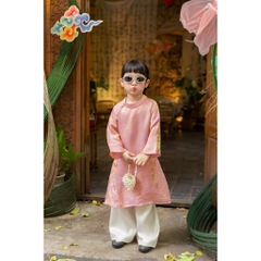 Áo Dài VÂN THƯ Mẹ Và Bé Áo Dài Gấm Lụa Cao Cấp Set Gia Đình Truyền Thống Mặc Tết Chụp Ảnh Yuripromax