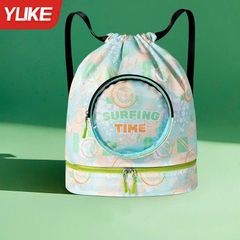 Balo đựng đồ bơi cho bé có 2 ngăn khô ướt Túi đi bơi đi biển có ngăn đựng giầy riêng, balo đi bơi