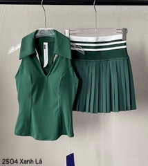 Set Váy Pickleball Tennis Bra Mút Đúc Tập Thể Thao Nữ Chất Thun Lạnh Hàng Quảng Châu Cao Cấp Mirilik