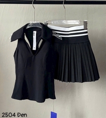 Set Váy Pickleball Tennis Bra Mút Đúc Tập Thể Thao Nữ Chất Thun Lạnh Hàng Quảng Châu Cao Cấp Mirilik