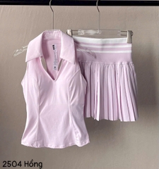 Set Váy Pickleball Tennis Bra Mút Đúc Tập Thể Thao Nữ Chất Thun Lạnh Hàng Quảng Châu Cao Cấp Mirilik