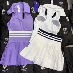 Set Váy Pickleball Tennis Bra Mút Đúc Tập Thể Thao Nữ Chất Thun Lạnh Hàng Quảng Châu Cao Cấp Mirilik