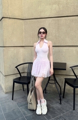 Set Váy Pickleball Tennis Bra Mút Đúc Tập Thể Thao Nữ Chất Thun Lạnh Hàng Quảng Châu Cao Cấp Mirilik