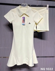 Đầm váy thể thao nữ đi tập Pickleball Tennis Golf cầu lông phong cách Hàn Quốc vải co giãn Yuriproma