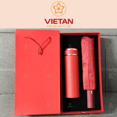 Set Quà Tặng Bình Giữ Nhiệt, Ô Gấp SQT02